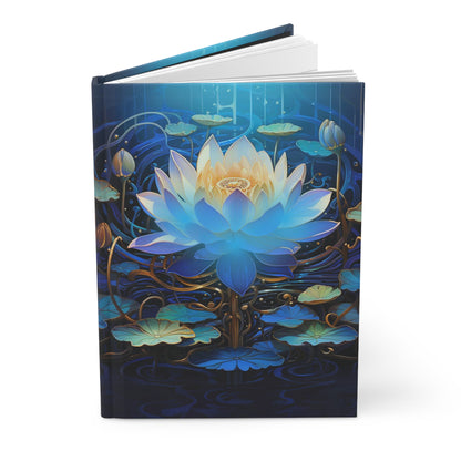 Blue Lotus Hardcover Journal