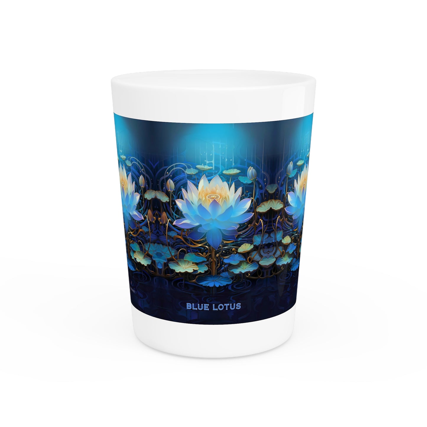 Blue Lotus Shot Glass
