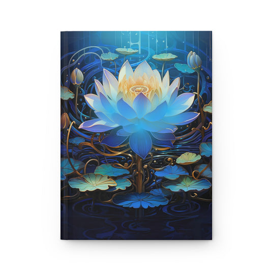 Blue Lotus Hardcover Journal