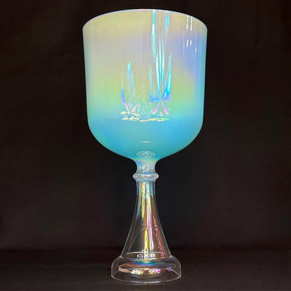 Aqua Opal Aura Crystal Chalice Grail & Bowl