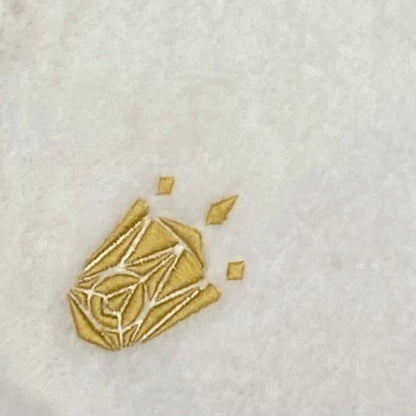24k Gold Crystal Chalice Grail - ’’ F - Heart Chakra