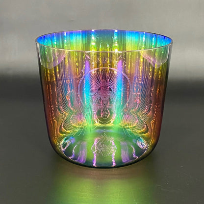 Rainbow Auraura Crystal Bowl - Divine Cosmic Mother